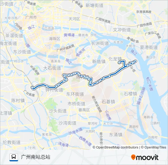 番75路班车 Bus Line Map