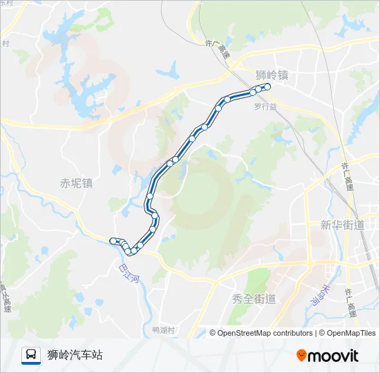 花14路空调 Bus Line Map