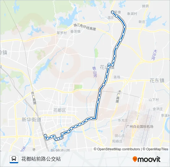 花17路空调 Bus Line Map