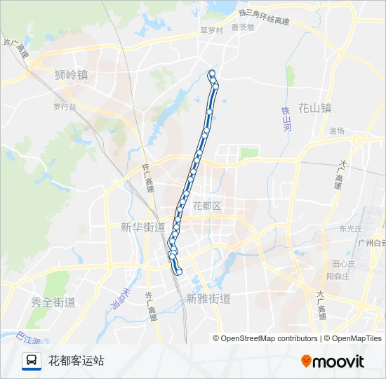 花63路夜班 Bus Line Map