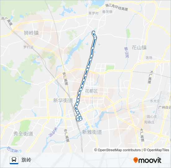 花86路夜班 Bus Line Map