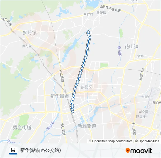 花86路夜班 Bus Line Map