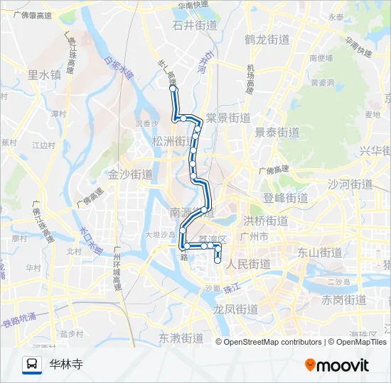 高峰快线3路 Bus Line Map