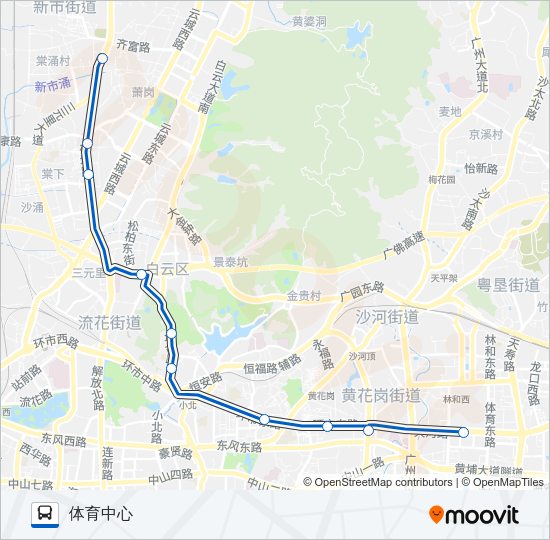 公交高峰快4路路的线路图