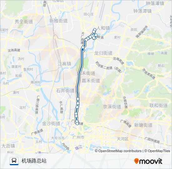 高速专线2路 Bus Line Map