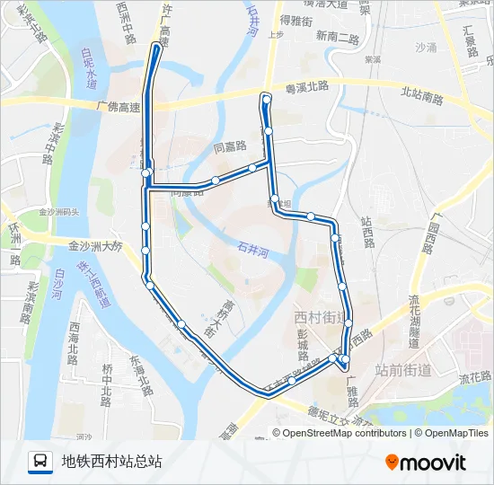 729A路环线 Bus Line Map