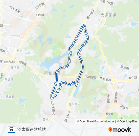 747A路环线 Bus Line Map