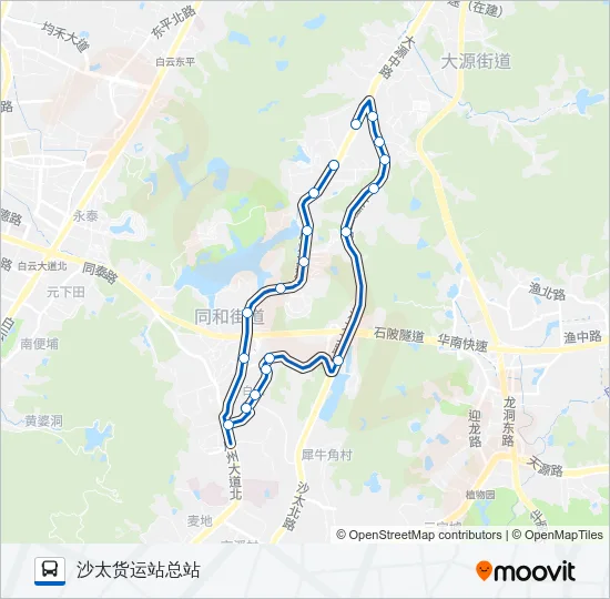747B路环线 Bus Line Map