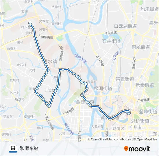 广231路快线 Bus Line Map