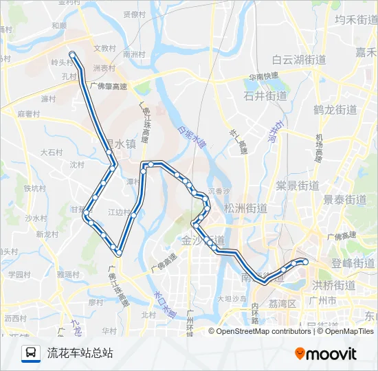广231路快线 Bus Line Map