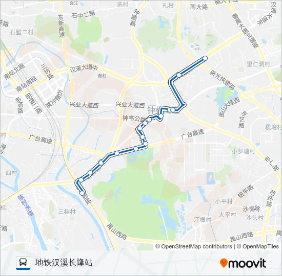 番125路短线 Bus Line Map