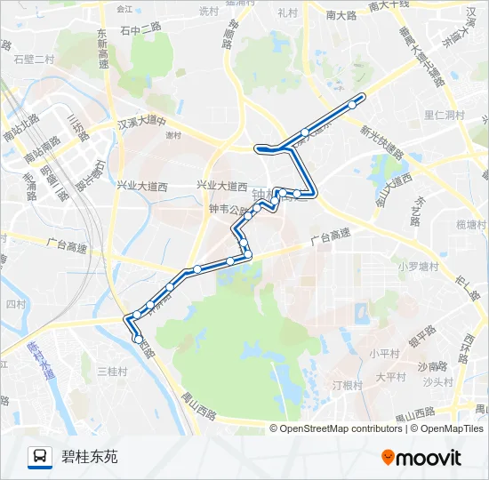 番125路短线 Bus Line Map