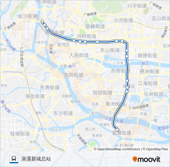 公交高峰快14路路的线路图