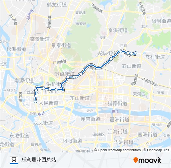 公交高峰快18路路的线路图