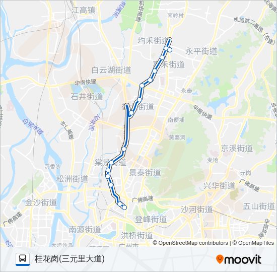 公交高峰快20路路的线路图