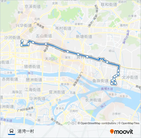 高峰快线24路 Bus Line Map