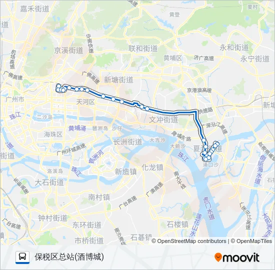 高峰快线28路 Bus Line Map