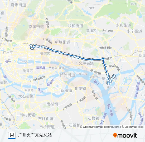 高峰快线28路 Bus Line Map