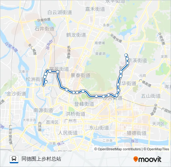 高峰快线29路 Bus Line Map