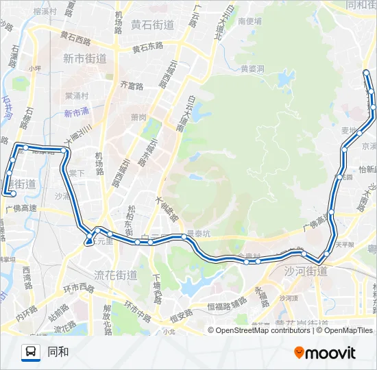高峰快线29路 Bus Line Map