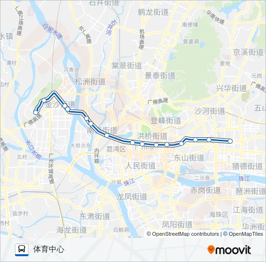 高峰快线30路 Bus Line Map