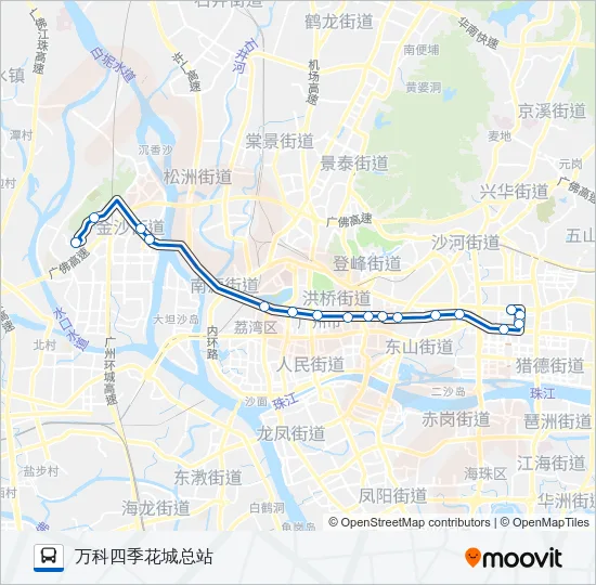 高峰快线30路 Bus Line Map