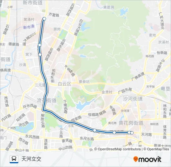 高峰快线31路 Bus Line Map
