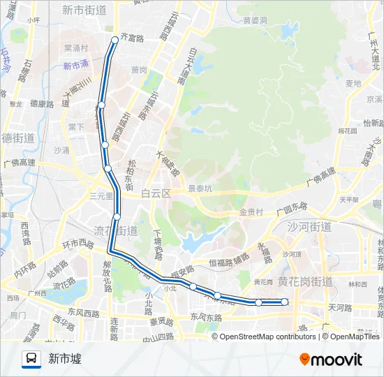 高峰快线31路 Bus Line Map