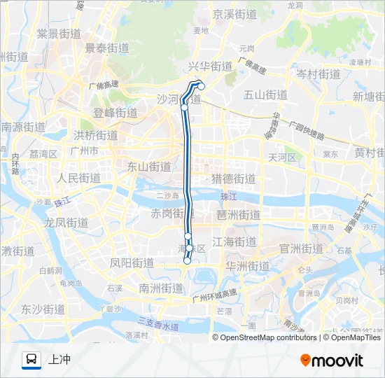 高峰快线35路 Bus Line Map