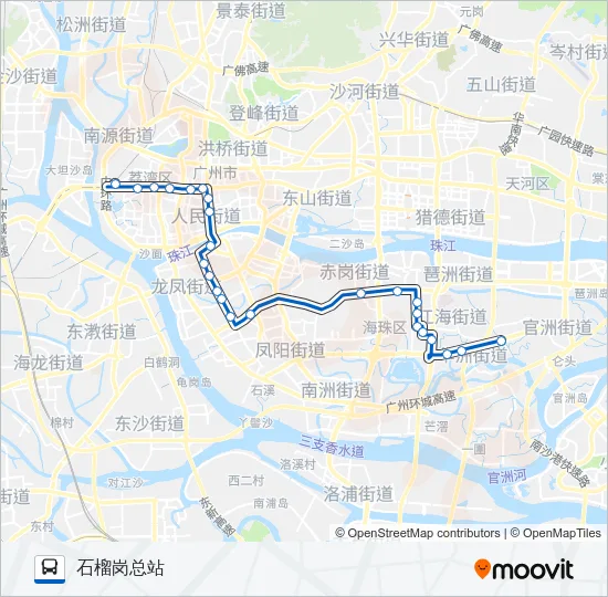 高峰快线39路 Bus Line Map