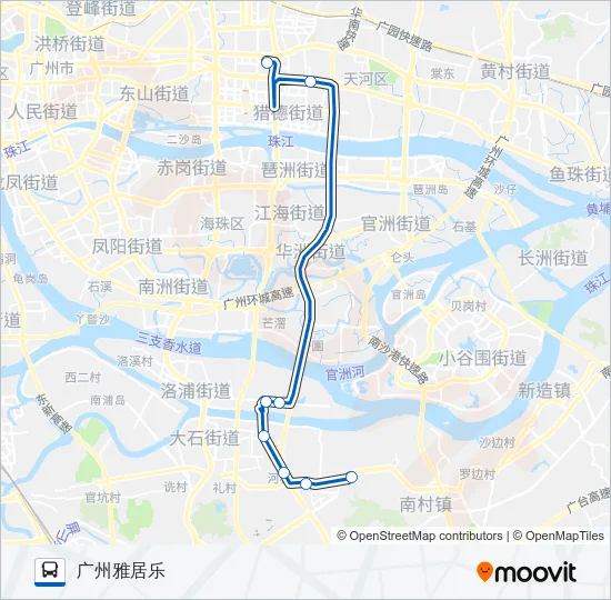 高峰快线42路 Bus Line Map