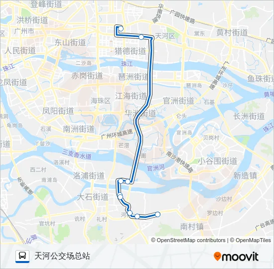 高峰快线42路 Bus Line Map