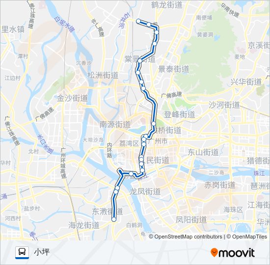 公交高峰快45路路的线路图