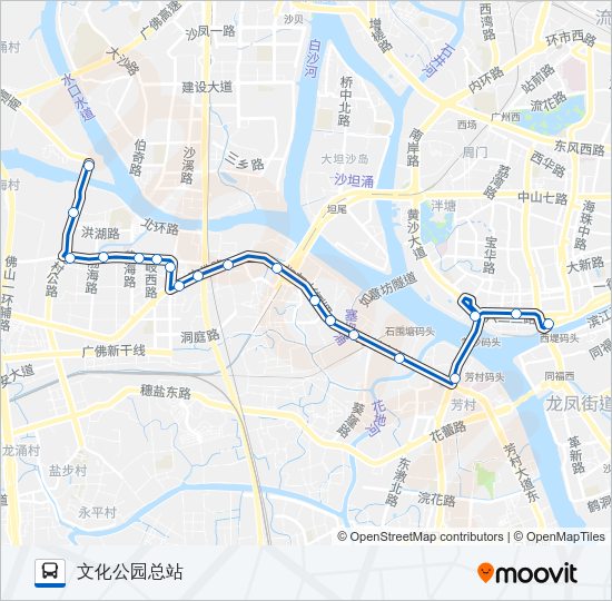 公交高峰快50路路的线路图
