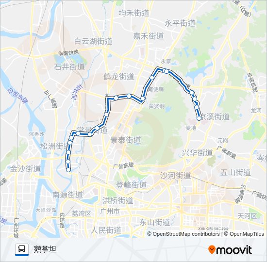 公交高峰快51路路的线路图