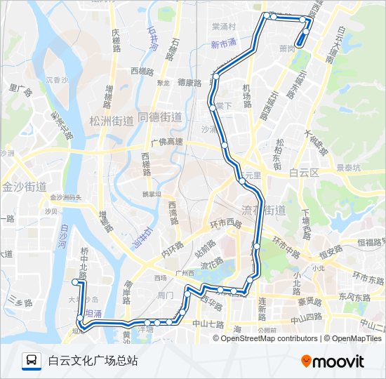 公交高峰快69路路的线路图