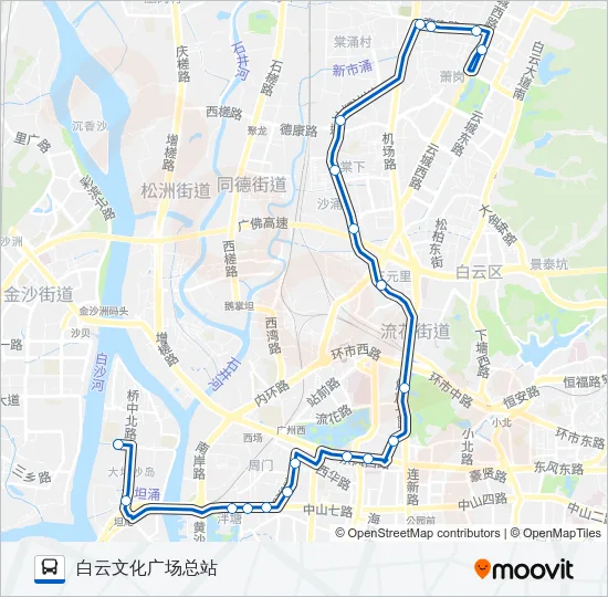 高峰快线69路 Bus Line Map