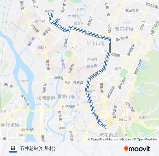 高峰快线70路route Schedules Stops Maps 石井总站 红星村 Updated