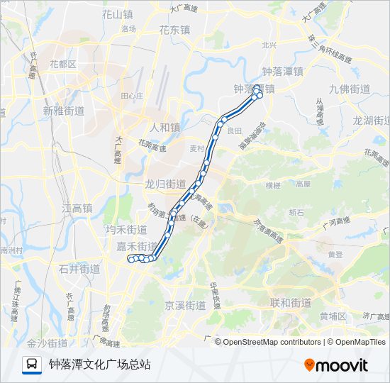 公交高峰快71路路的线路图
