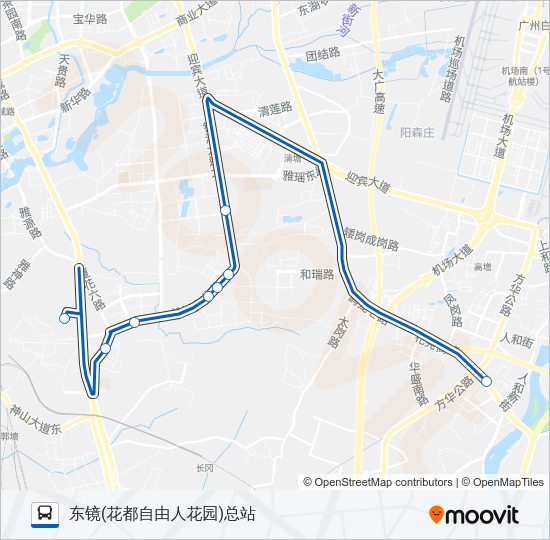 公交高峰快73路路的线路图