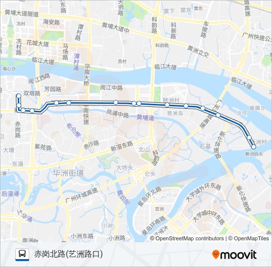 公交高峰快77路路的线路图