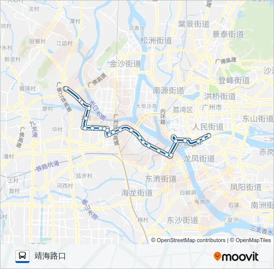 高峰快线78路 Bus Line Map