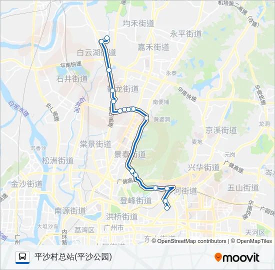 高峰快线79路 Bus Line Map