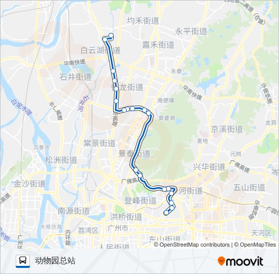 公交高峰快79路路的线路图