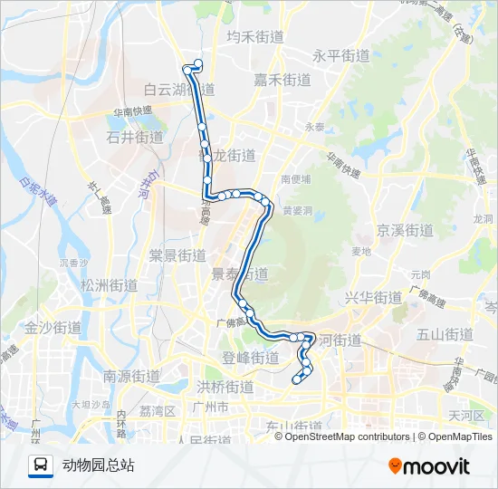 高峰快线79路 Bus Line Map