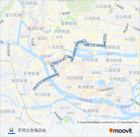 高峰快线81路 Bus Line Map