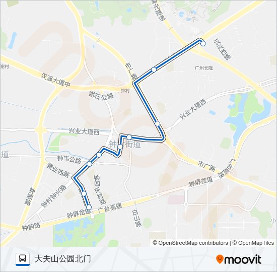 公交地铁接驳10A路的线路图