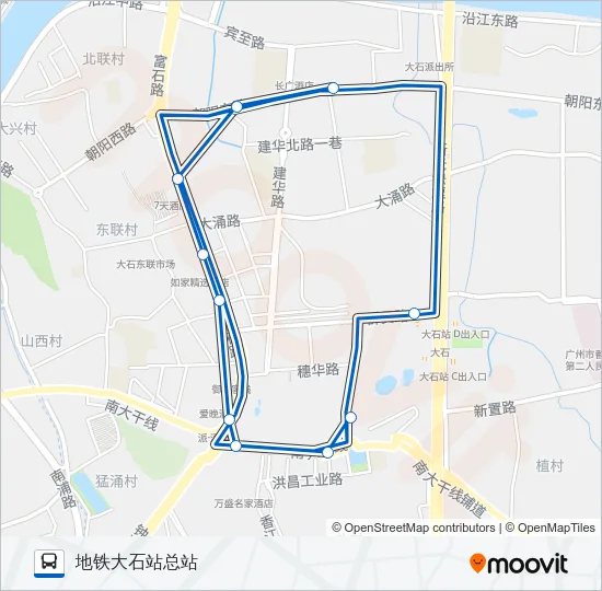 地铁接驳7路环线 Bus Line Map