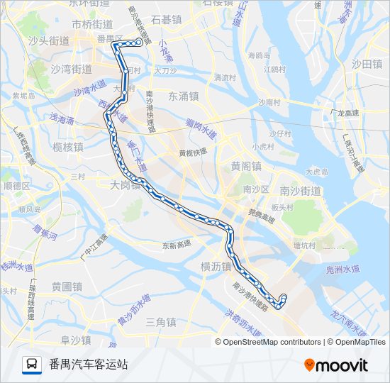 公交番142B短线路的线路图