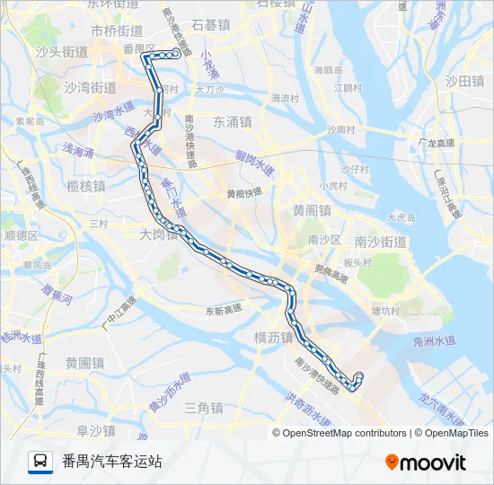 番142B路短线 Bus Line Map